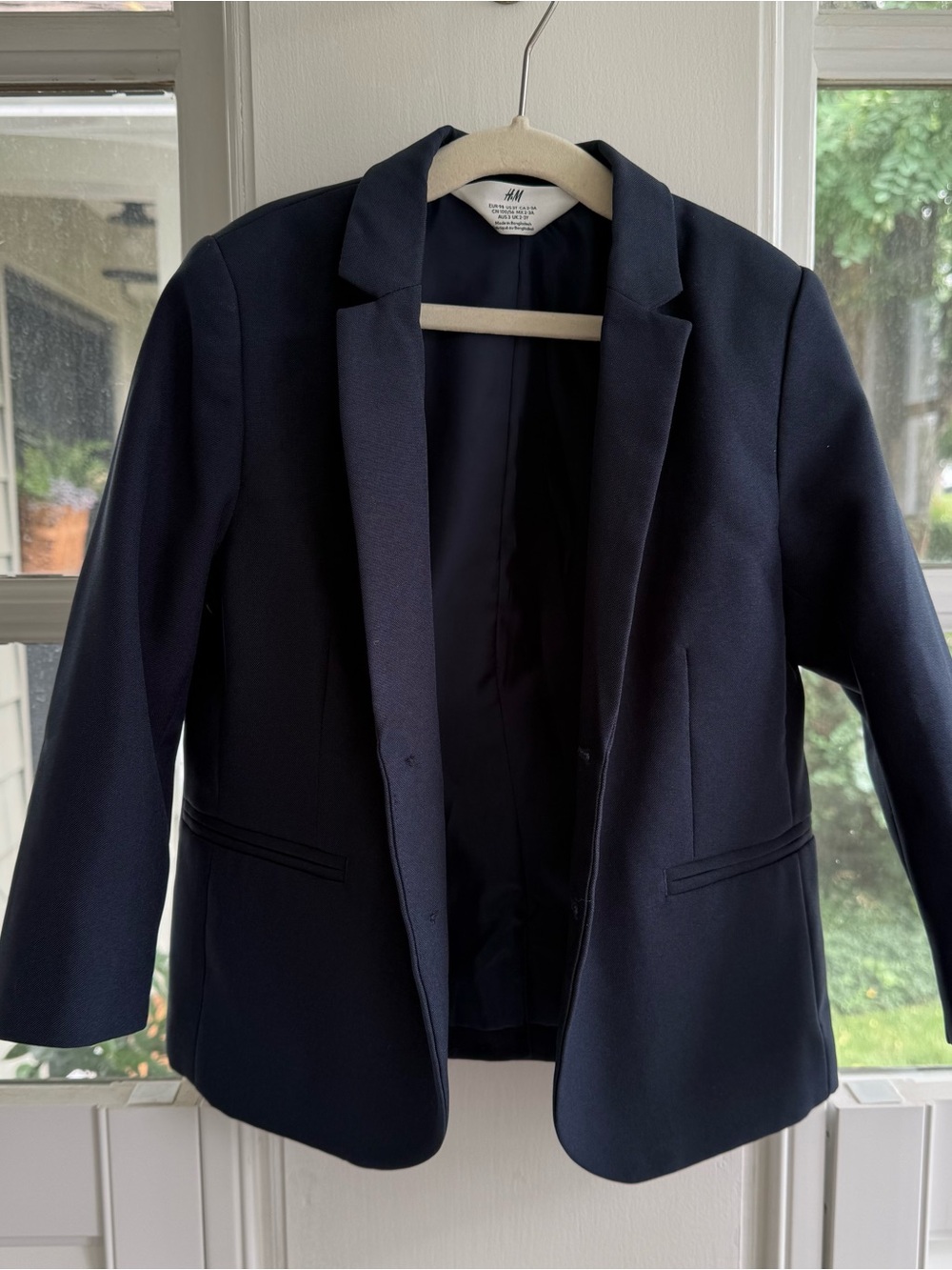 Toddler 3T H&M Navy Tailored Blazer - Classic Single-Breasted Jacket